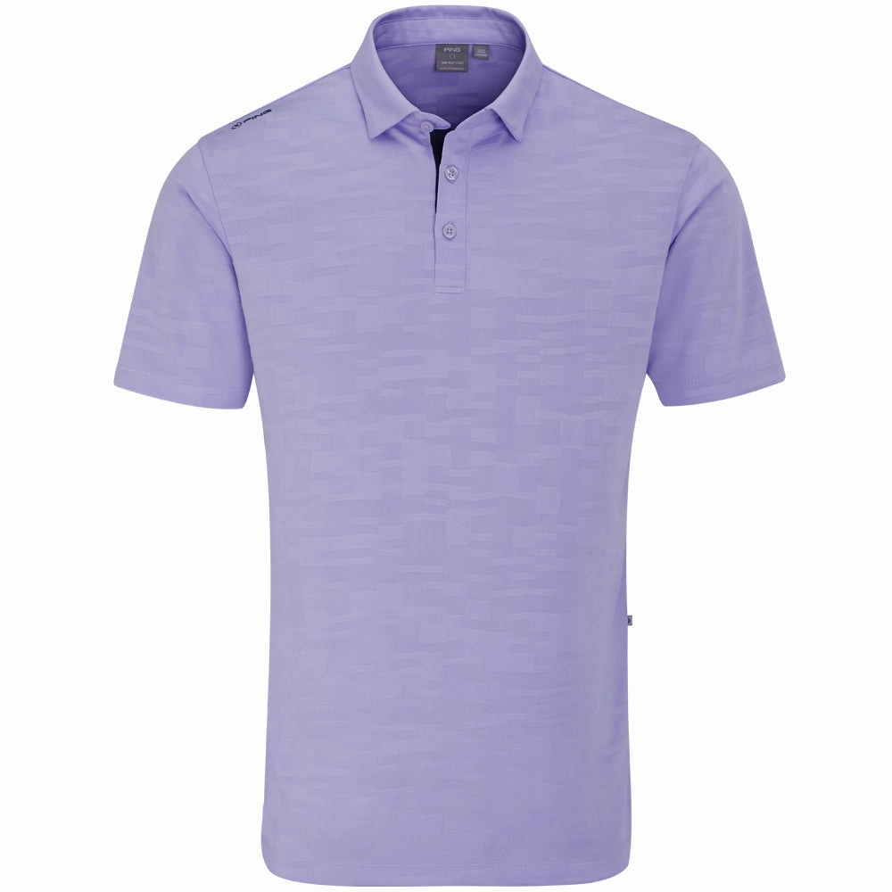 Ping Kenan Polo Shirt - Purple Ash Vintage Wash Short sleeved breeziness