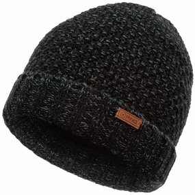 Ping Kingsley Beanie Hat - Black/Mallard Green City Ready color block