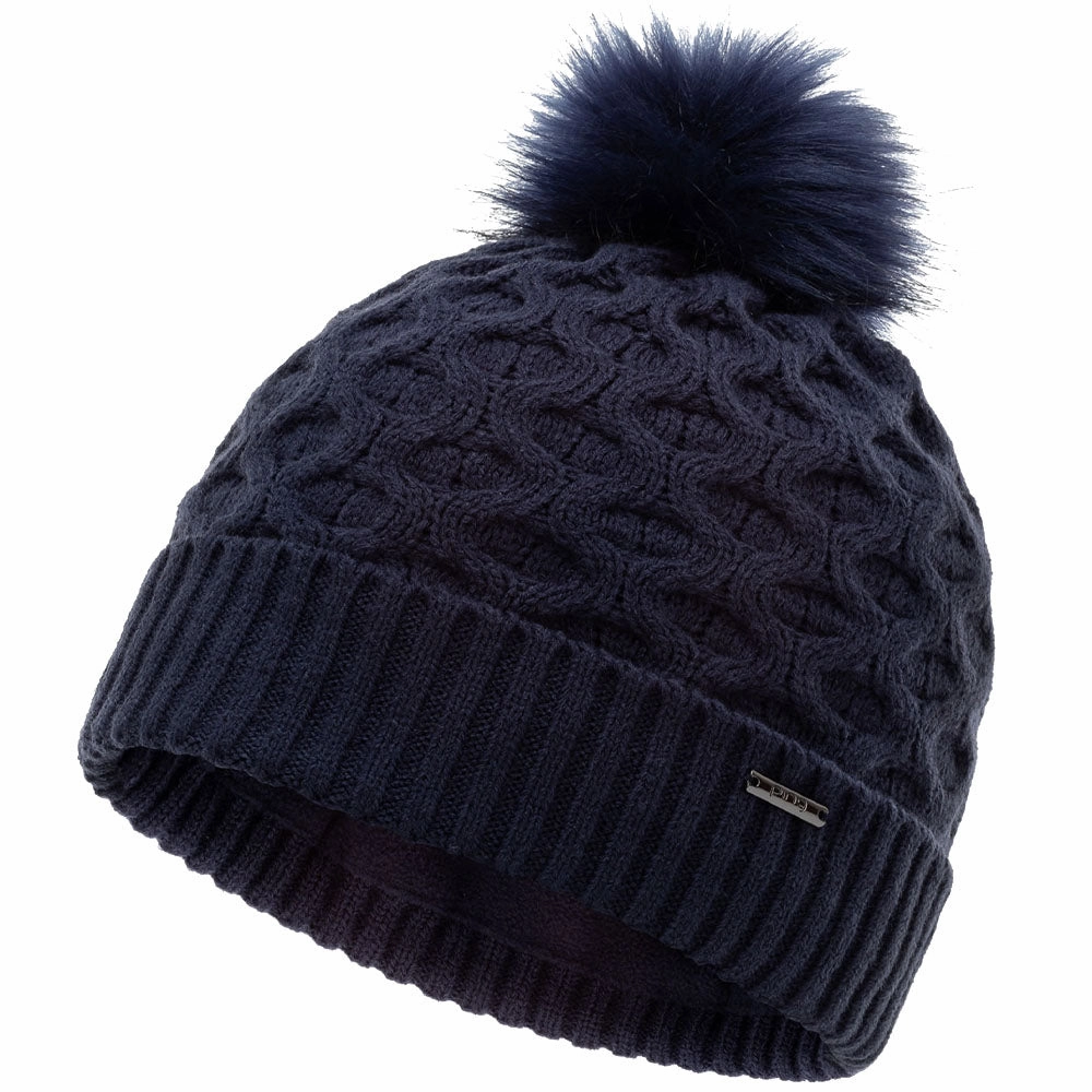 Ping Ladies Classic Knit Beanie Hat - Navy Daywear Option