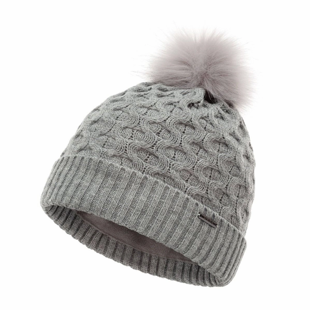 Ping Ladies Classic Knit Golf Hat - Grey Neutral Tones