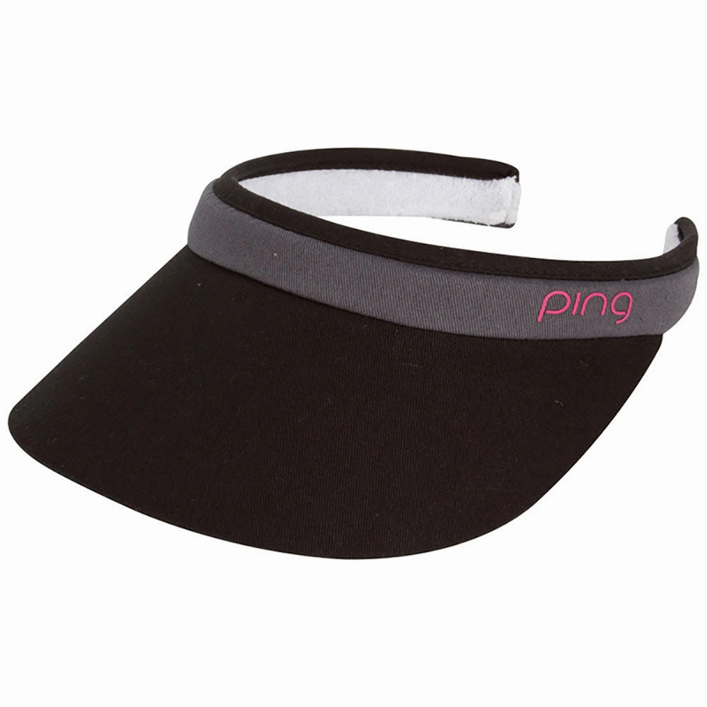Beanie Design Ping Ladies Clip Visor - Black