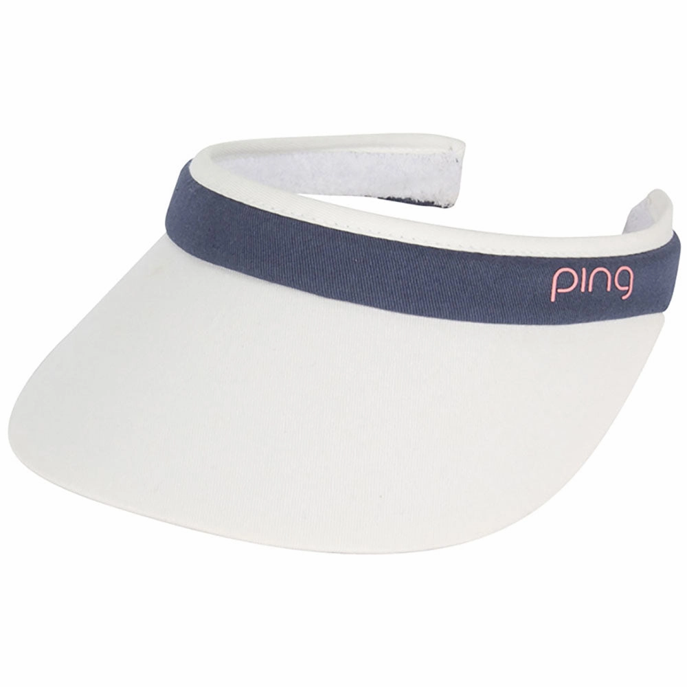 Ping Ladies Clip Visor - White Simple Fit