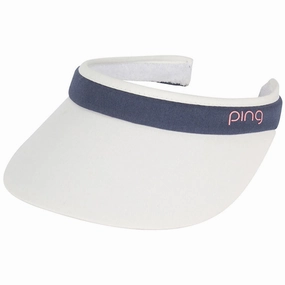 Ping Ladies Clip Visor - White Simple Fit