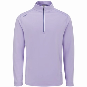 Ping Latham 1/2 Zip Mid Layer  - Purple Ash Fitted Shape stud accents