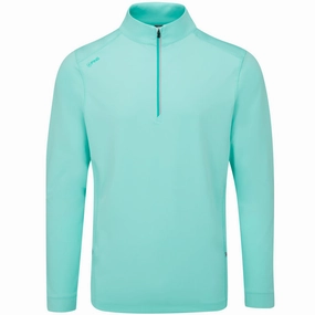 Cold Weather Protection Ping Latham 1/2 Zip Pullover - Aruba Blue