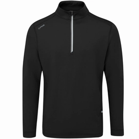product linen breathability Brand Identity Ping Latham 1/2 Zip Pullover - Black