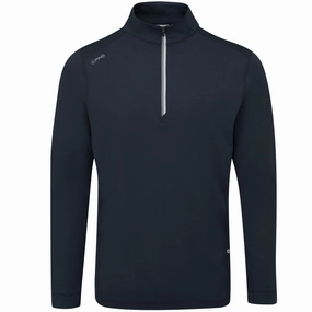 Ping Latham 1/2 Zip Pullover - Navy zippered Easy Care