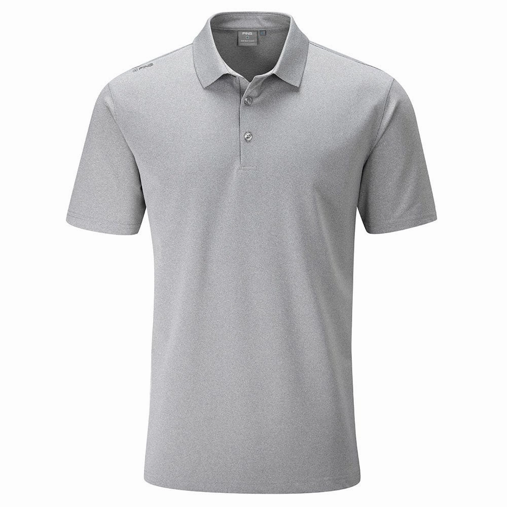 Double Stitched Hem Ping Lincoln Polo Shirt - Silver