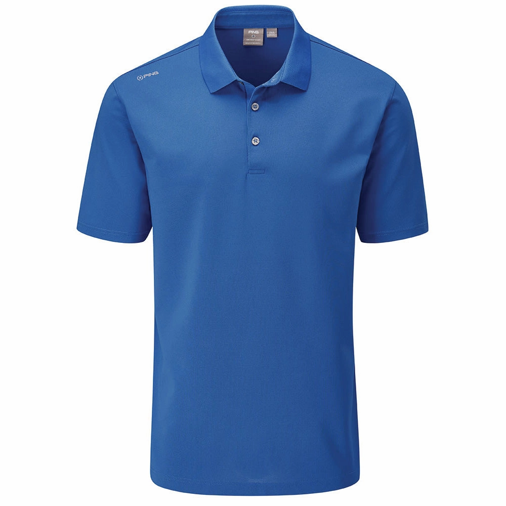Camping practicality Low Profile Silhouette Ping Lincoln Polo Shirt - Snorkel Blue