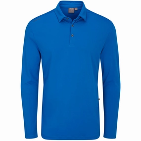 Ping Lockwood Polo Shirt - Blue Tear Resistant Cotton Blend