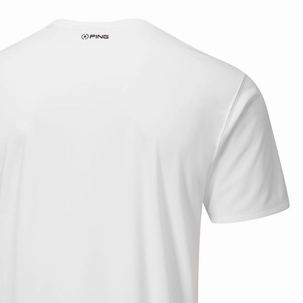Ping Logo Tee Polo Shirt - White Fashion Comfort