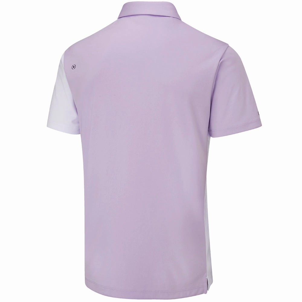 Casual Layers Comfortable texture Ping Mack SensorCool Polo Shirt - White/Cool Lilac