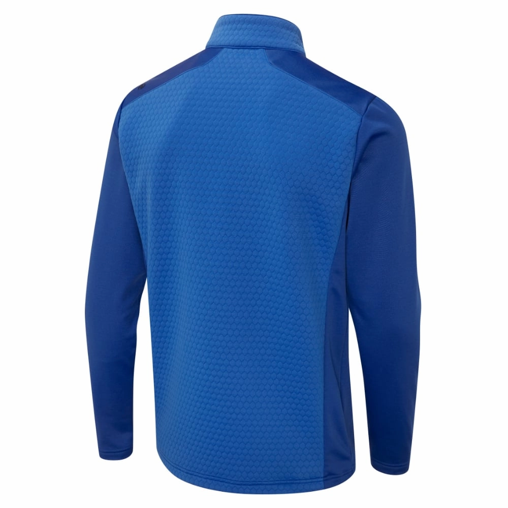 Ping Mellor 1/2 Zip Sweater - Delph Blue Street Chic Casual Hoodie