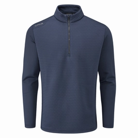 product fluffy softness product camping suitability Ping Mellor 1/2 Zip Sweater - Oxford Blue