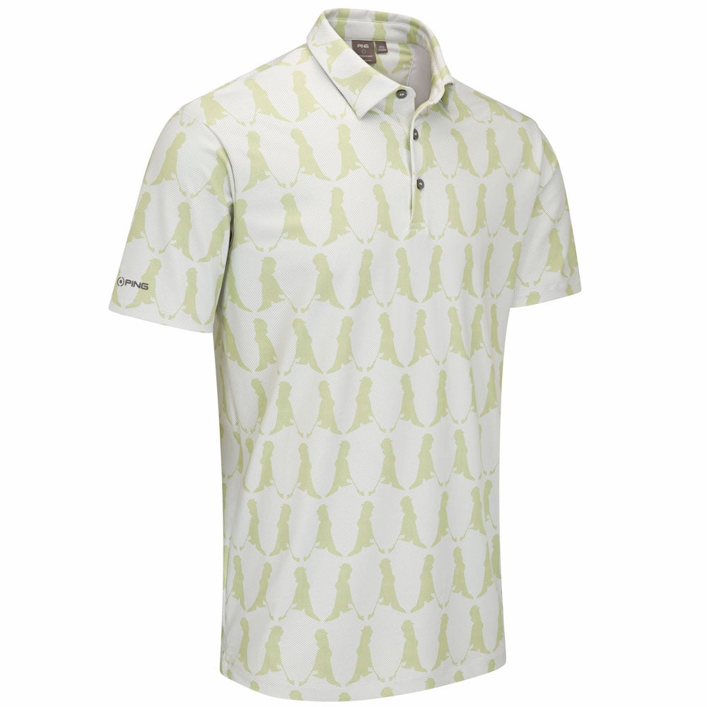 Modern Trend Look Ping Mr. PING Printed Polo Shirt - Limelight Multi