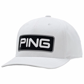 Ping Mr. PING Tour Snapback Cap - White Monochrome Appeal