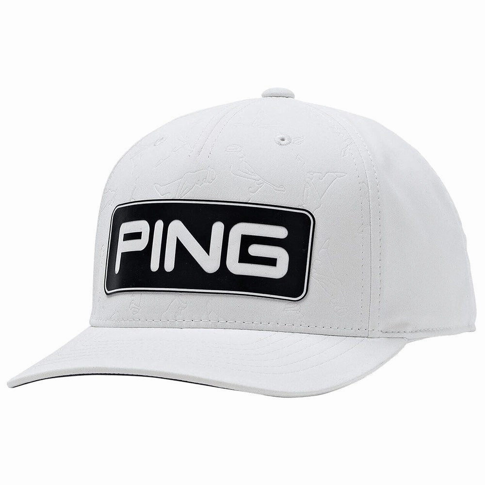 Ping Mr. PING Tour Snapback Cap - White Monochrome Appeal