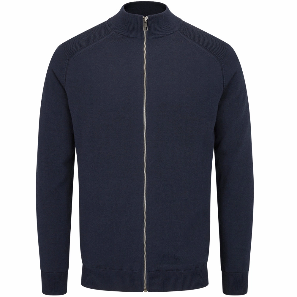 Ping Murphy Full Zip Sweater - Navy Relaxed Layers