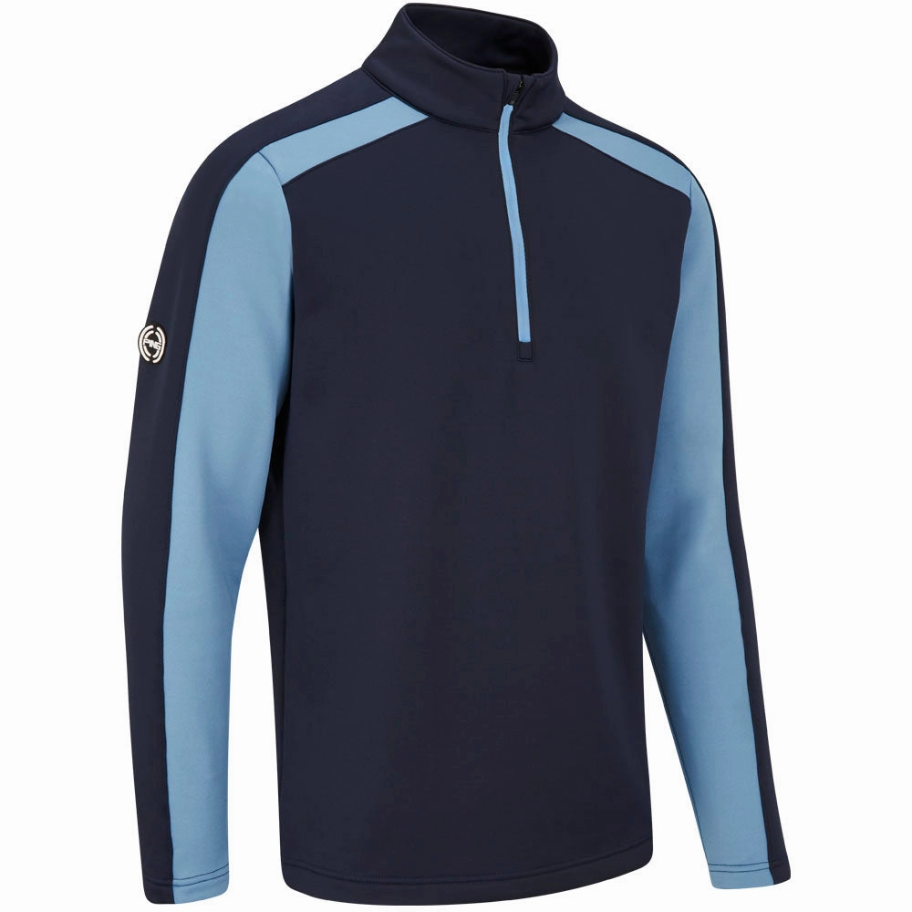 Ping Murrey 1/4 Zip Midlayer - Navy/Stone Blue Urban Bold Bold Print