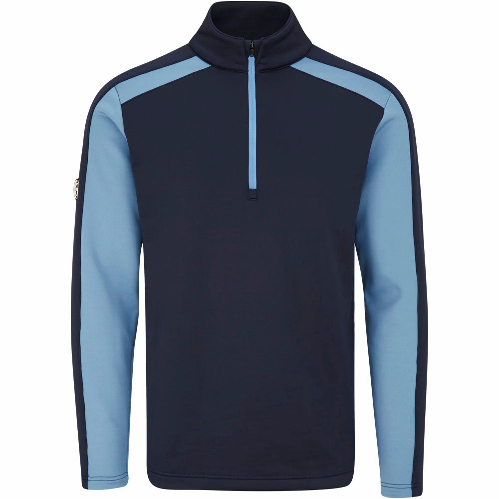 team wear Weekend Fit Ping Murrey 1/4 Zip Midlayer - Navy/Stone Blue