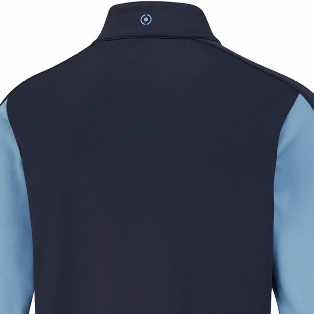 Stylish Look Ping Murrey 1/4 Zip Midlayer - Navy/Stone Blue