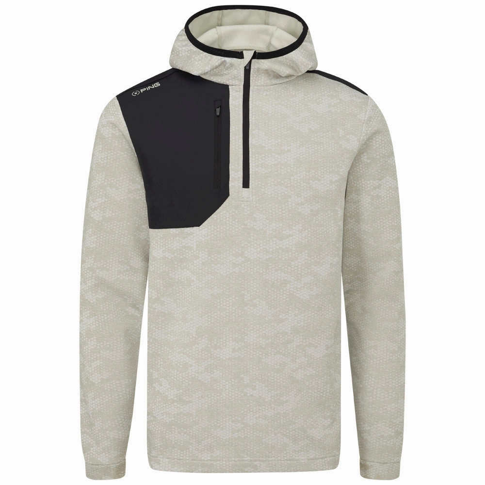 Fashionable Side Pockets Ping Nexa 1/4 Zip Pullover - Willow/Black