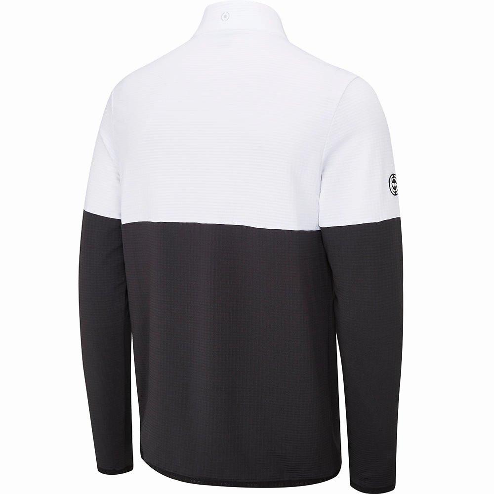 Ping Nexus 1/4 Zip SensorWarm Pullover - Black/White dry cleanable Cozy Outerwear
