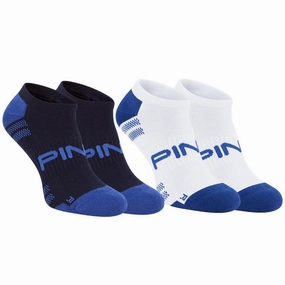 size Pastel - colored Ping No Show Socks - Navy/White Multi