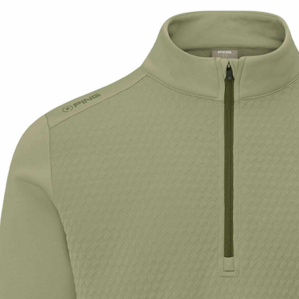 Camouflage product stain resistant convenience Ping Nolan 1/4 Zip Pullover - Lichen
