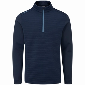 Summer Comfortable Wear Ping Nolan 1/4 Zip Pullover - Navy