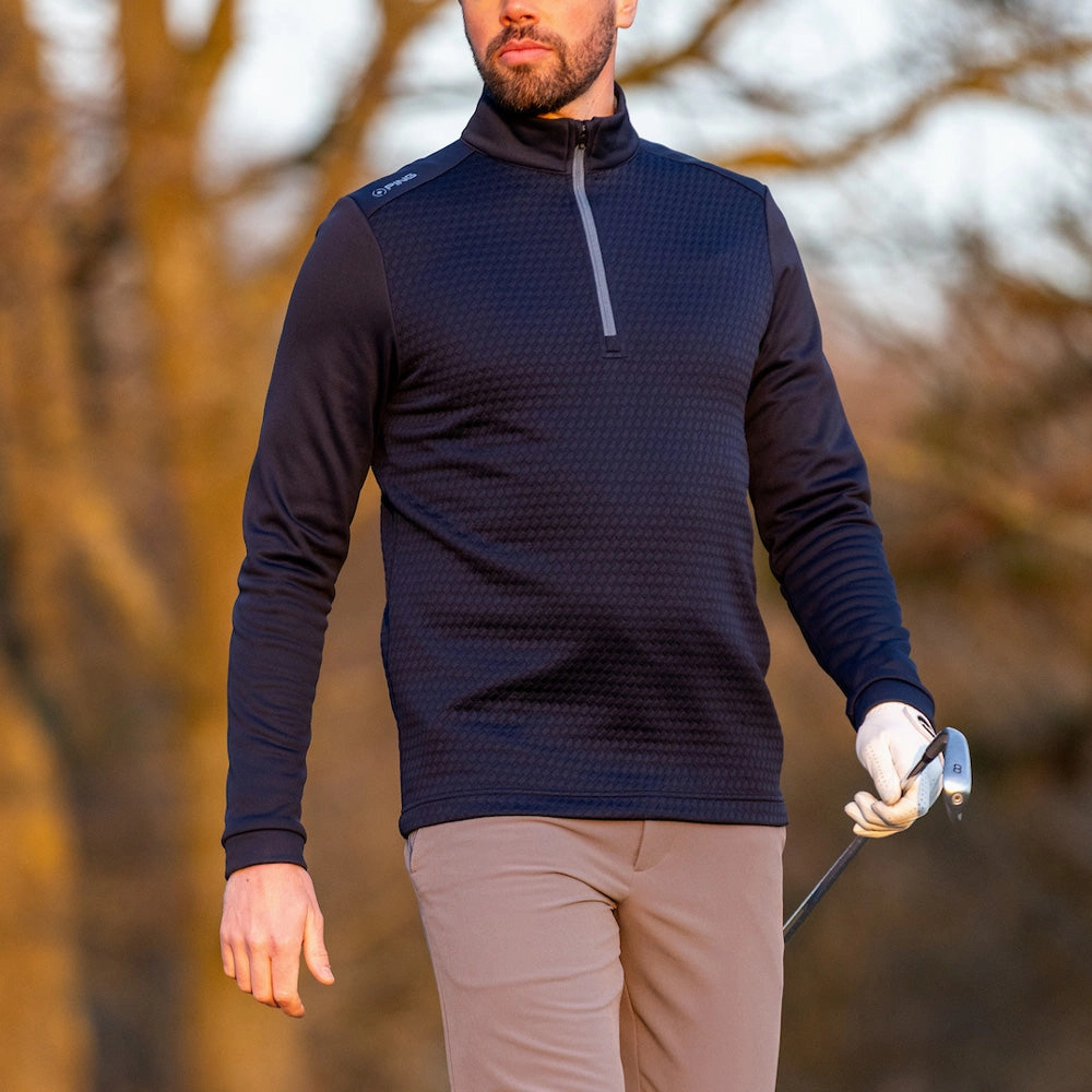 Smart Design Ping Nolan 1/4 Zip Pullover - Navy