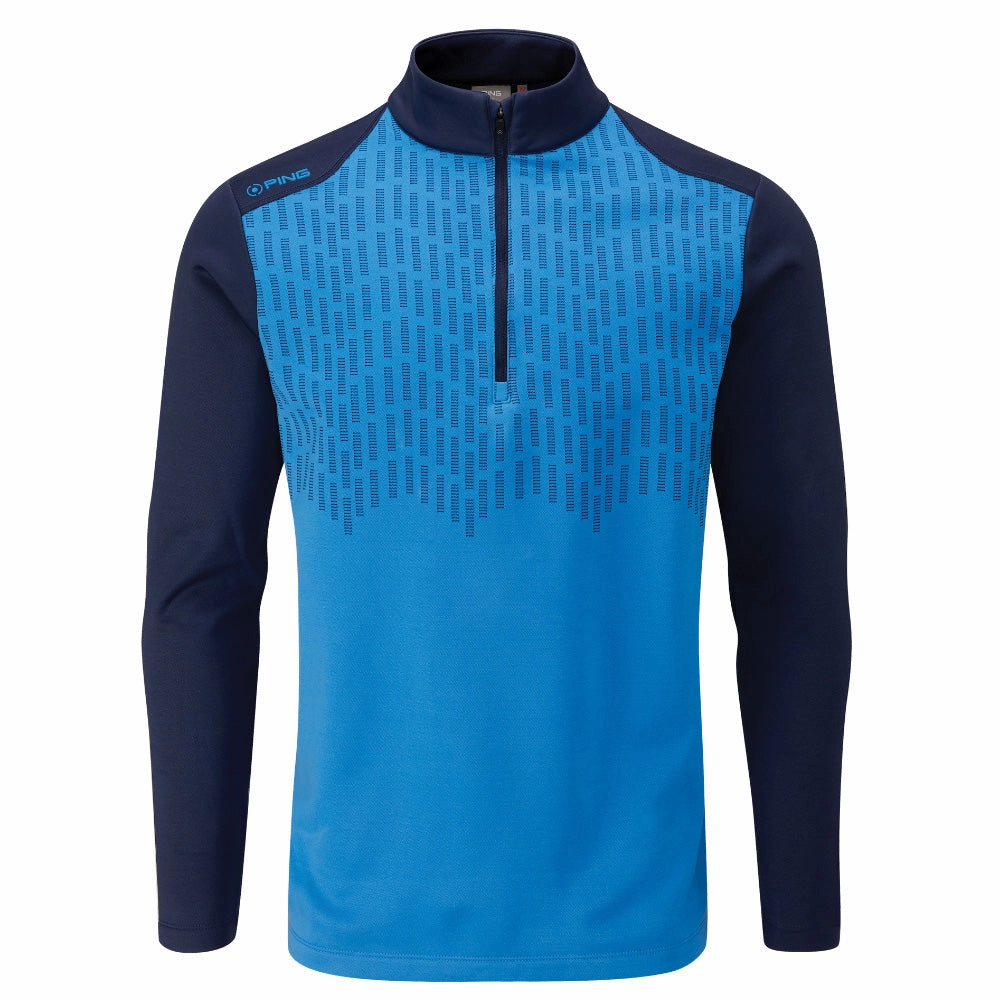 Ping Nordic 1/2 Zip Sweater - Brilliant Blue/Oxford Blue Fashion Statement