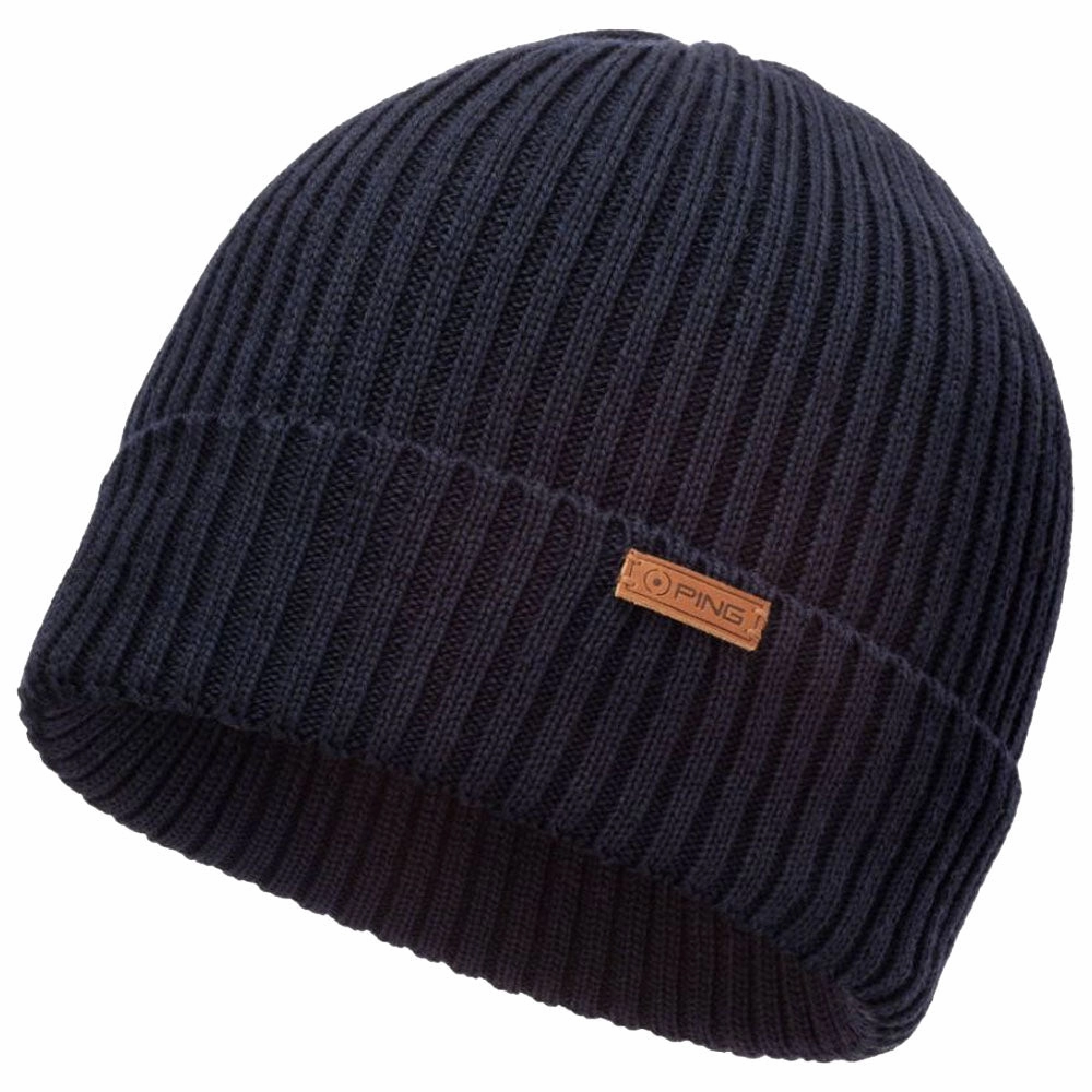 Neutral Fashion Mood Booster Ping Norse Beanie Hat - Navy