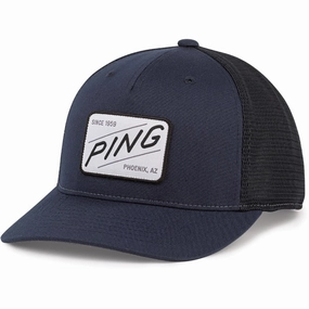 Ping One Putt Cap - Navy/White Machine washable Sleek modern