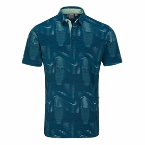 Ping Optic Groove Polo Shirt - Forest Multi Minimal Comfort Style School Uniform