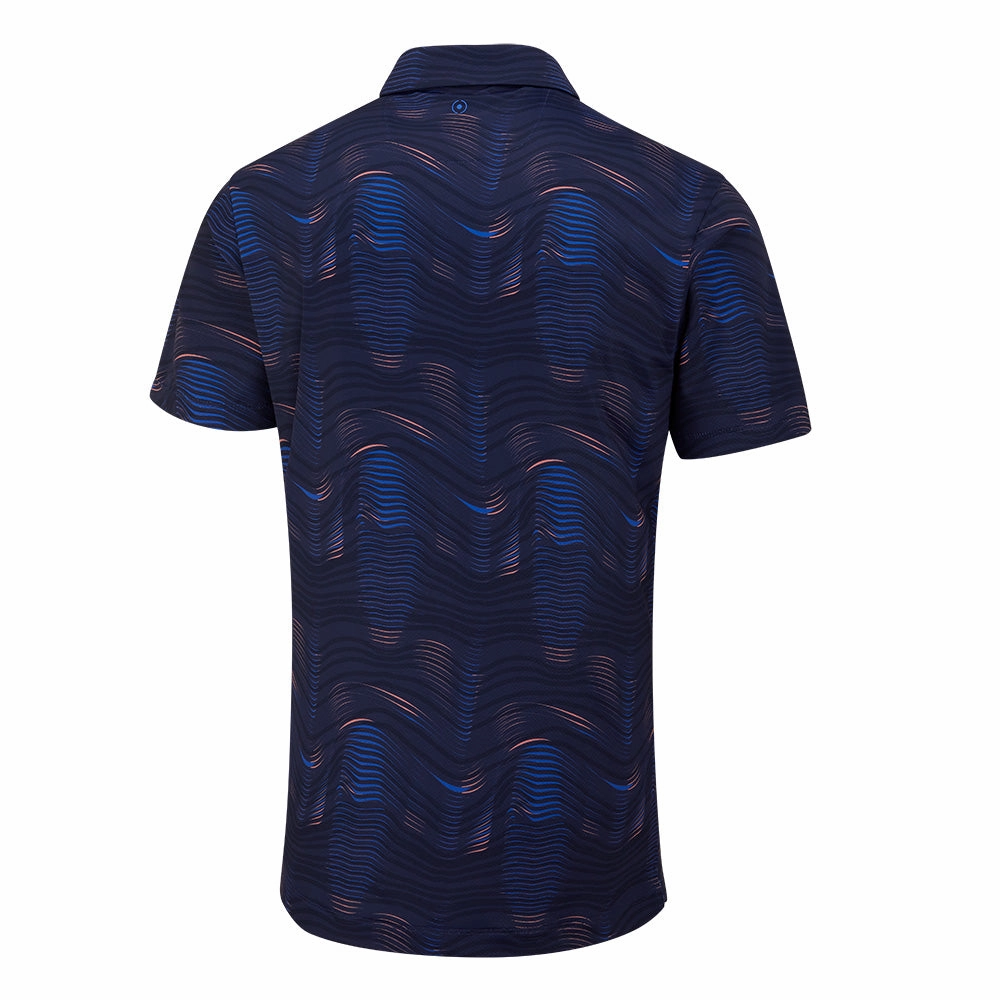 Ping Optic Groove Polo Shirt - Navy Multi Sports Outfit