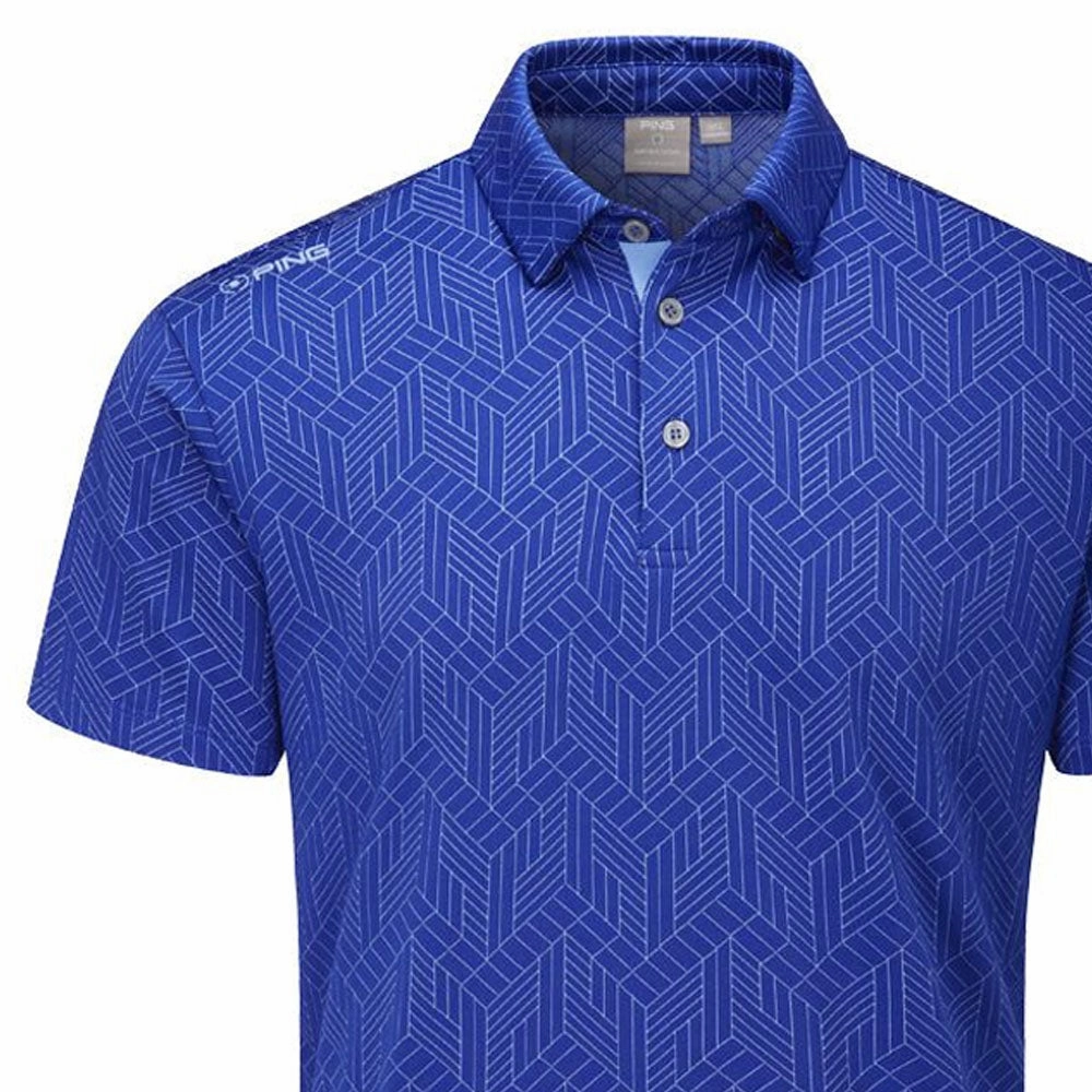 Ping Otto Polo Shirt - Blue Surf Multi sports activity Weekend Comfort Wear