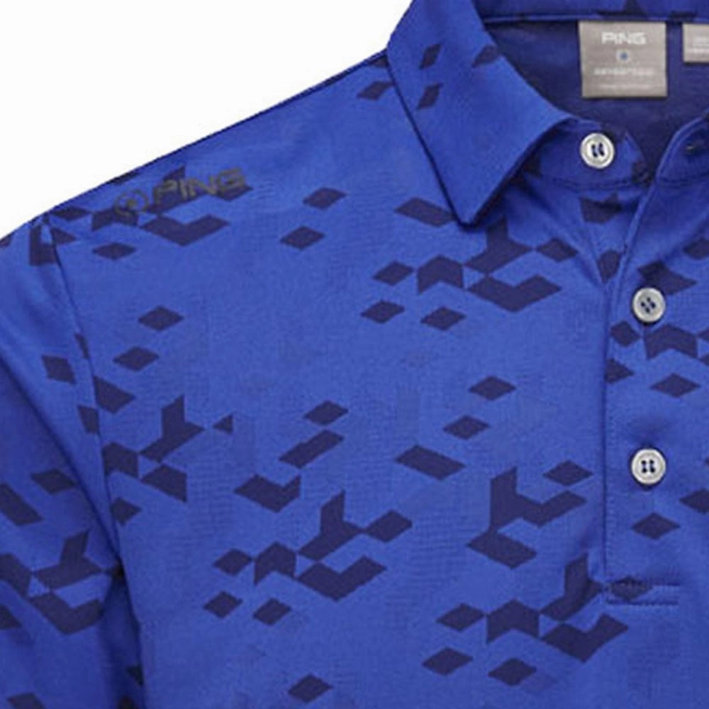 Ping Rae Polo Shirt - Blue Surf Chic and Soft Outdoor Trend
