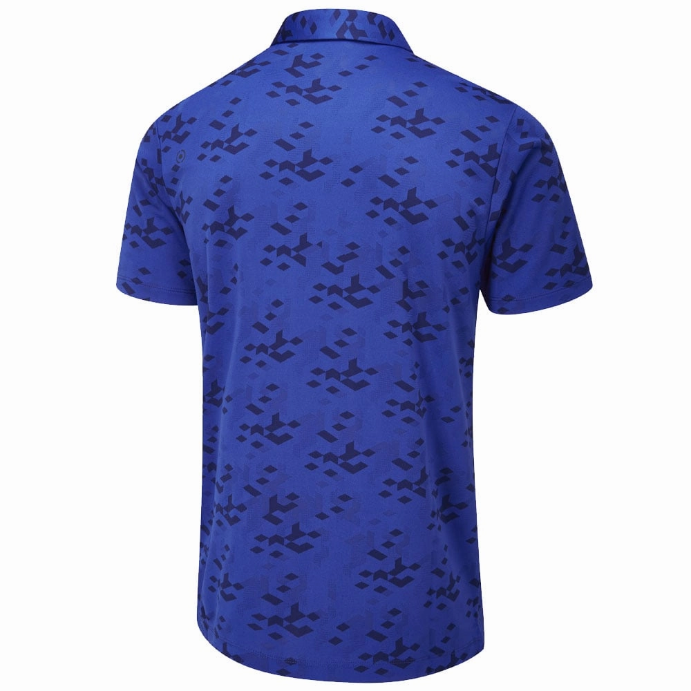 Ping Rae Polo Shirt - Blue Surf Outdoor Outfit Style Moisture Management Fabric