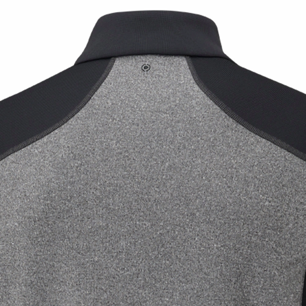 Casual Essentials Ping Ramsey 1/2 Zip Pullover - Black Marl/Black