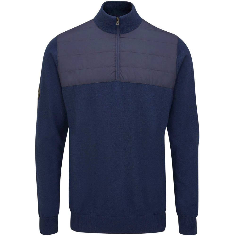 Ping Randle 1/4 Zip Midlayer - Oxford Blue Comfy Fit