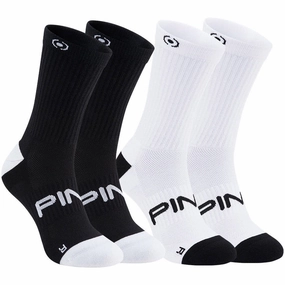 Minimalist Ping Sensorcool Crew Socks (2 Pairs) - Black/White