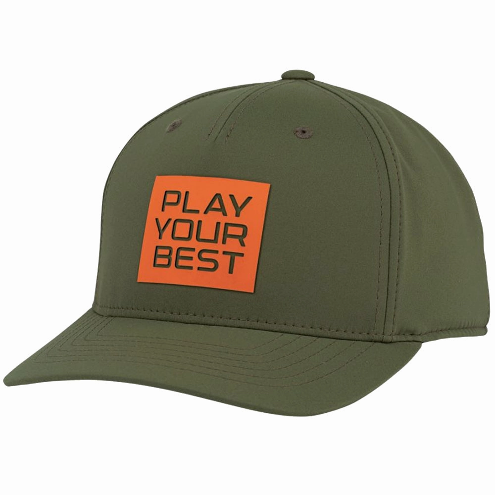 Ping Stacked PYB Cap - Olive/Orange Chic casual