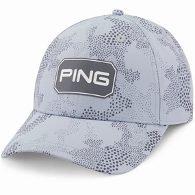 Ping Textured Camo Cap - Silver Multi Vacation Mood Cotton Blend
