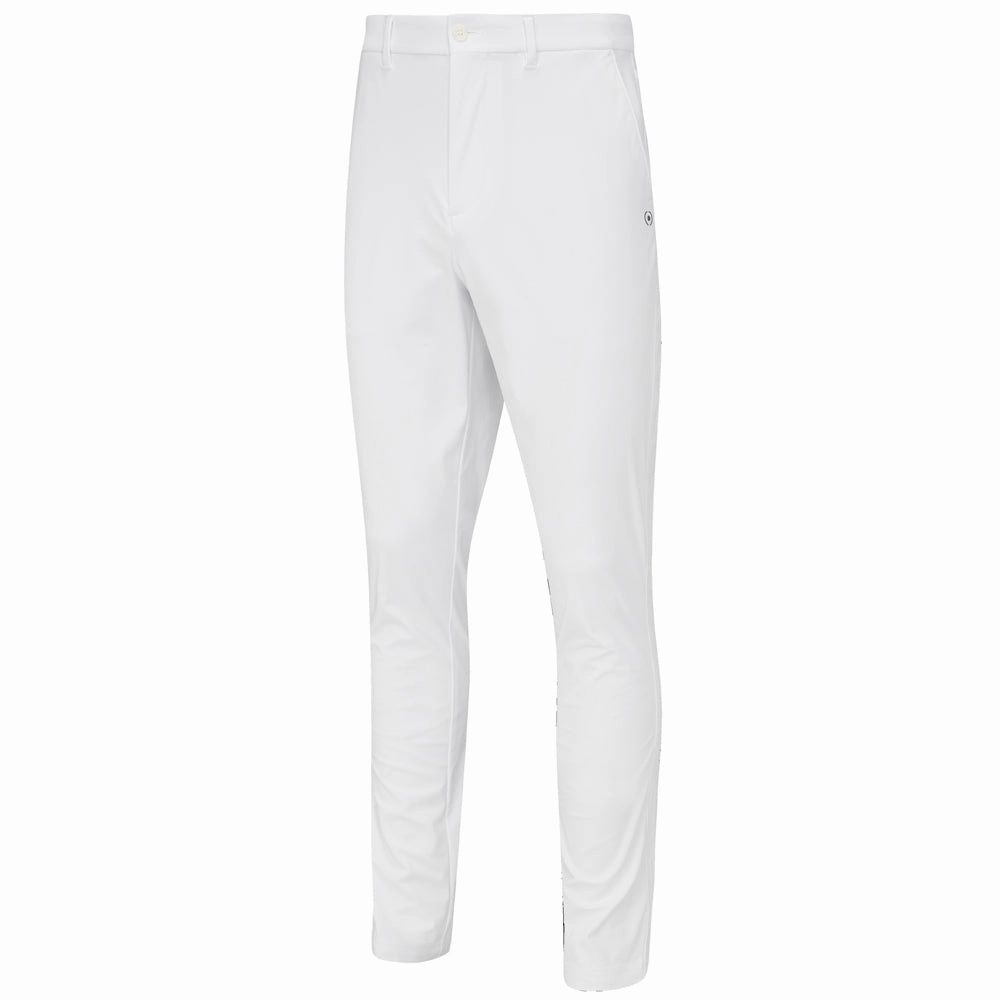 Tight Cut Non Slip Waistband Ping Tour Tapered Performance SensorCool Trousers - White