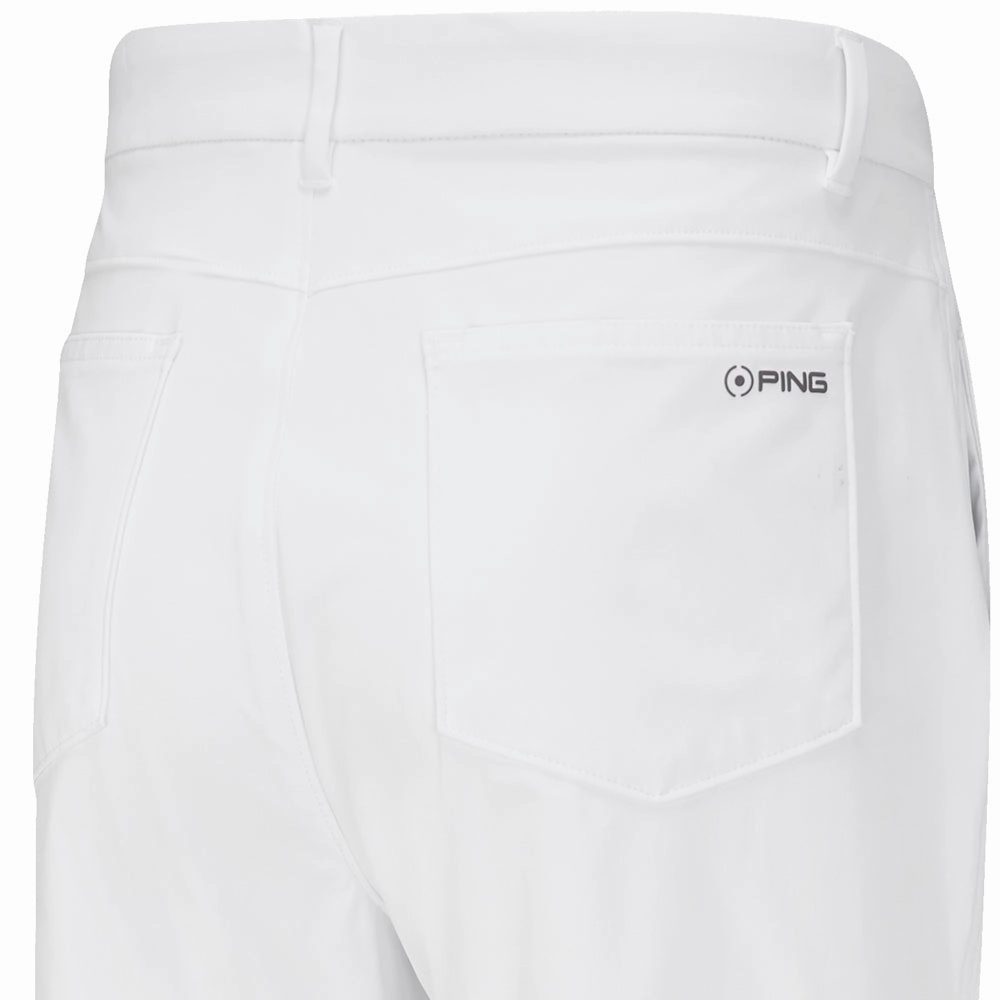Quick Dry Wear Trendy Cut Ping Tour Tapered Performance SensorCool Trousers - White