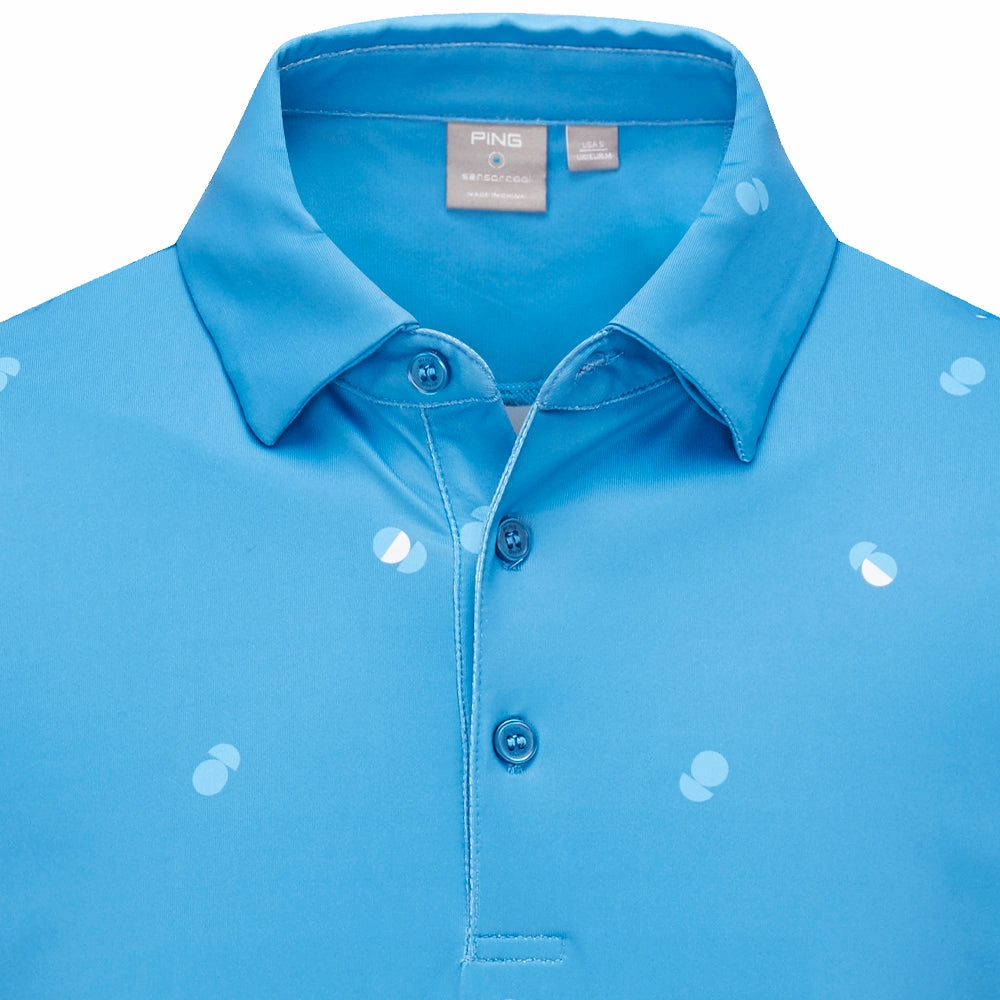Affordable Fashion Ping Two Tone SensorCool Polo Shirt - Danube/Infinity Blue