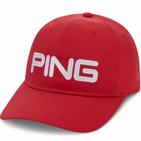 Ping Unstructured Cap - Tomato Red Smooth Finish Street Style