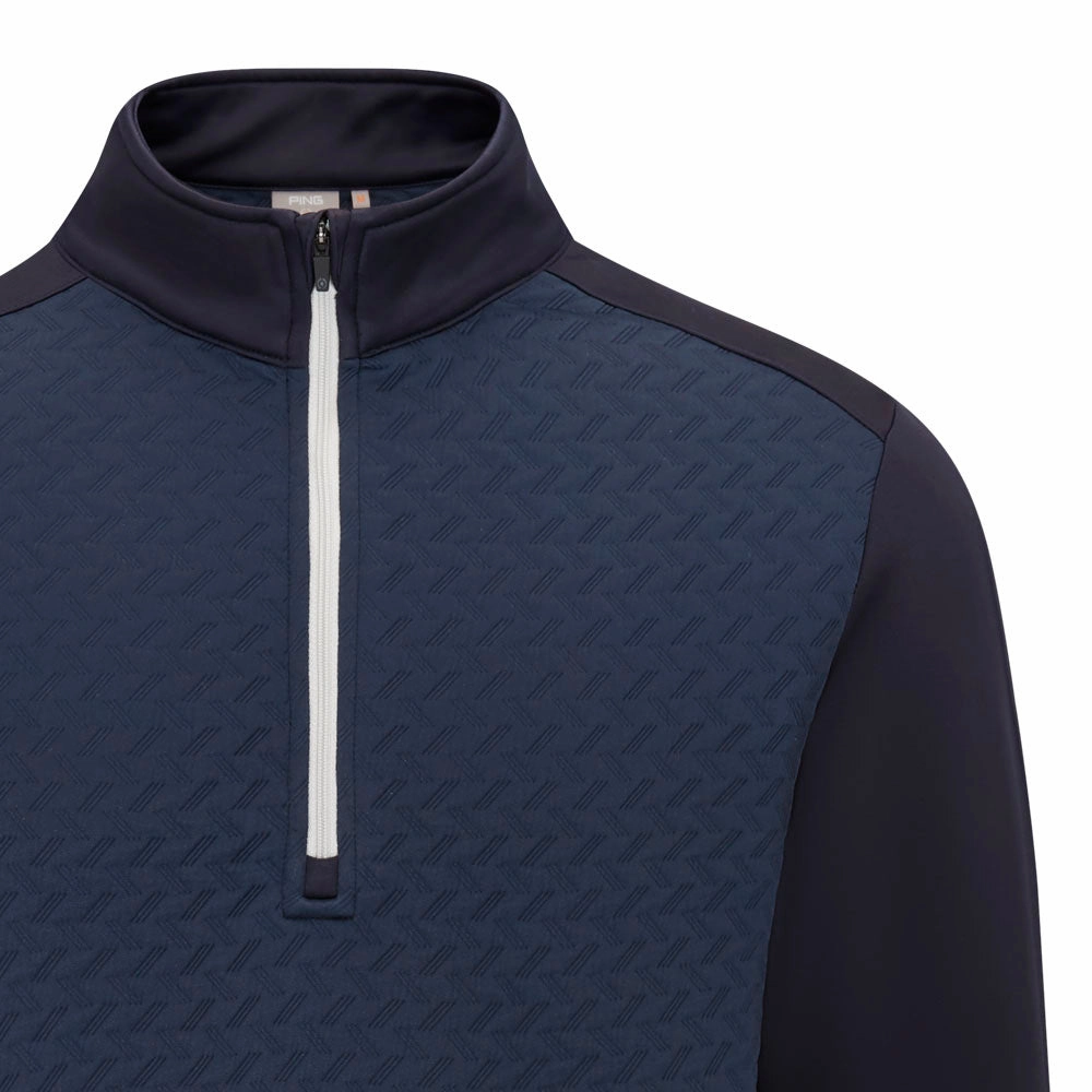 Sustainable Ping Whister 1/2 Zip Pullover - Navy