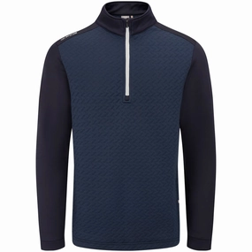 Warm Clothing Ping Whister 1/2 Zip Pullover - Navy
